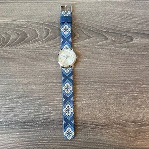 Vera Bradley Nantucket Navy Blue Wrist Watch
